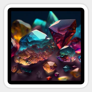 Colorful Crystals Sticker